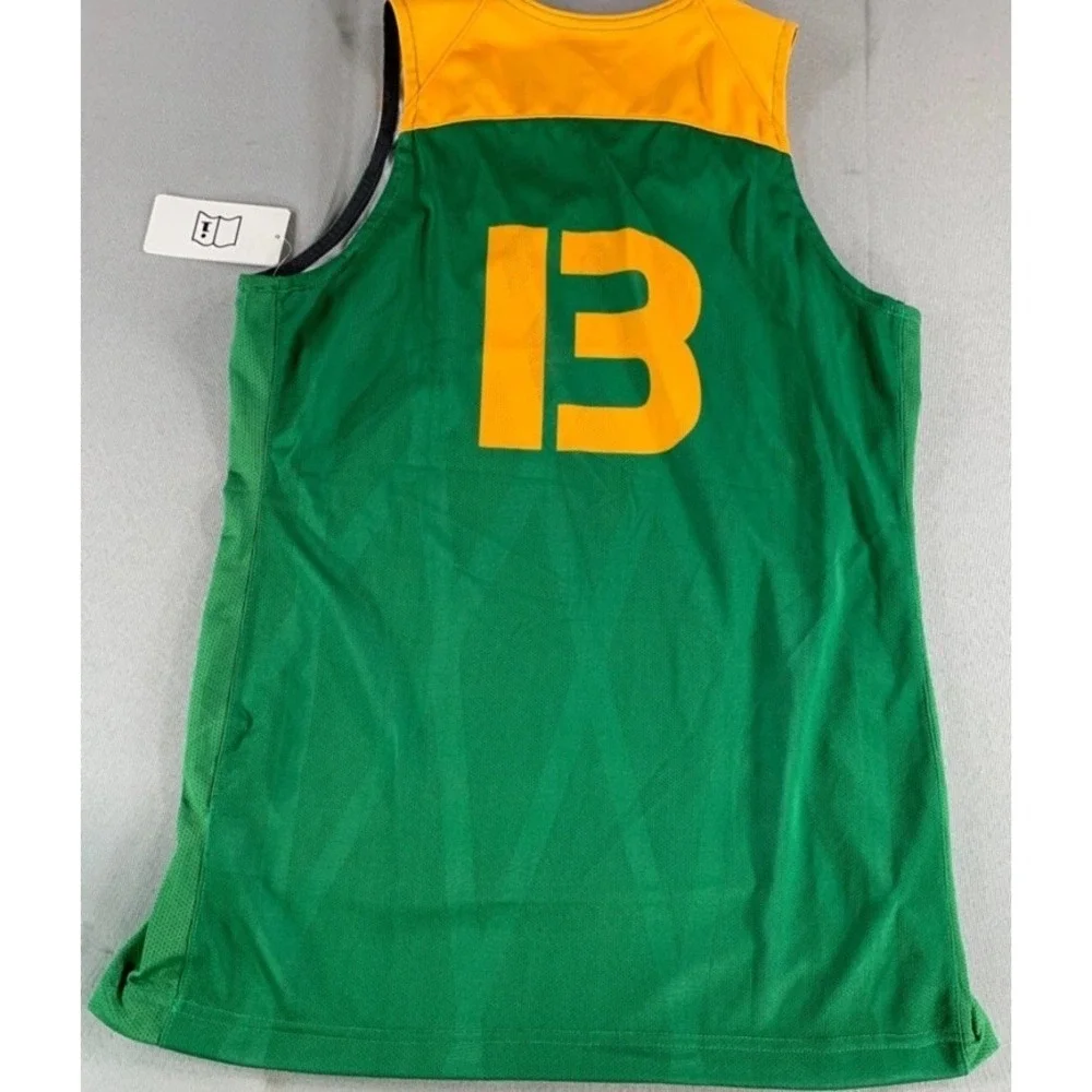 Nike Women's Oregon‎ Ducks #13 Jersey M Green Yellow NCAA Sample Basketball Top